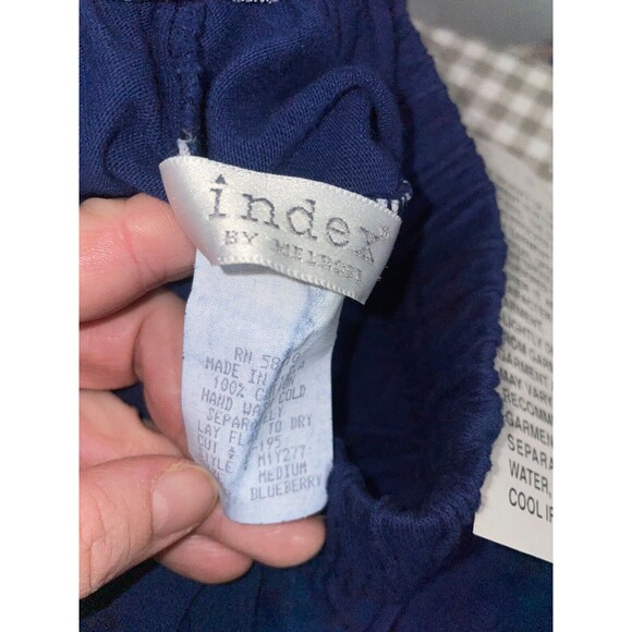 Index Vintage NWT Women’s Cotton Floral Pajama Lounge Set size L Jacket/M Pants - Picture 9 of 9